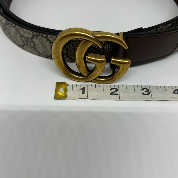 Gucci Marmont Brown Leather Belt - Picture 2 of 5